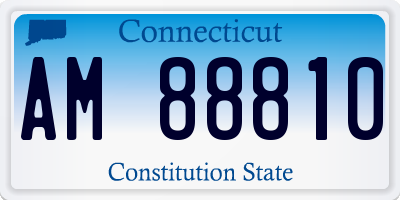 CT license plate AM88810