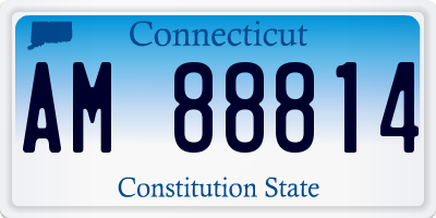 CT license plate AM88814
