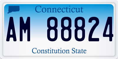 CT license plate AM88824