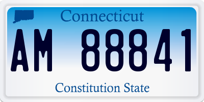 CT license plate AM88841