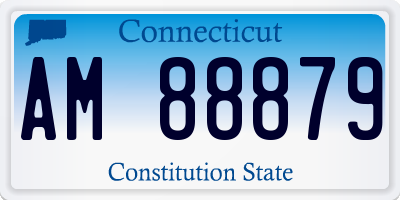 CT license plate AM88879