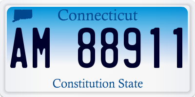 CT license plate AM88911