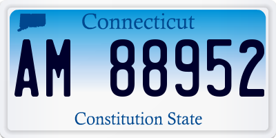 CT license plate AM88952
