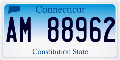 CT license plate AM88962