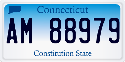 CT license plate AM88979