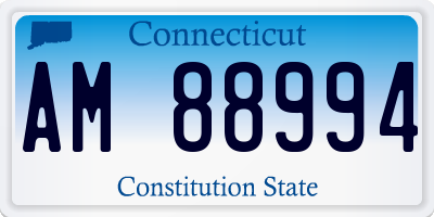 CT license plate AM88994