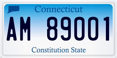 CT license plate AM89001