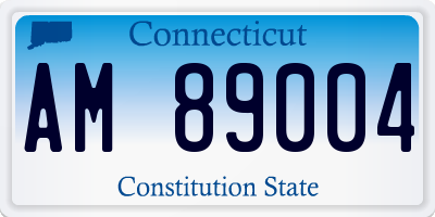 CT license plate AM89004