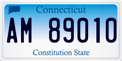 CT license plate AM89010