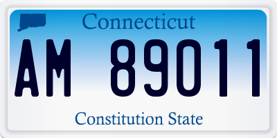 CT license plate AM89011