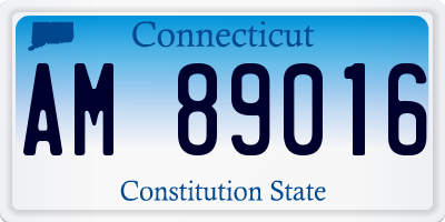 CT license plate AM89016