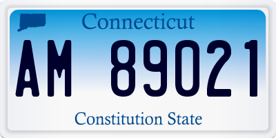 CT license plate AM89021