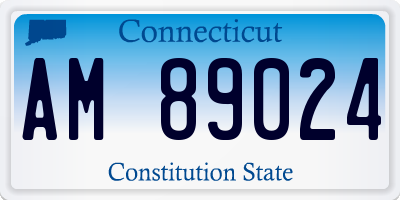 CT license plate AM89024
