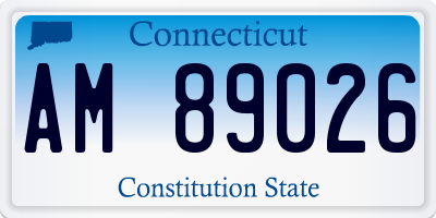 CT license plate AM89026
