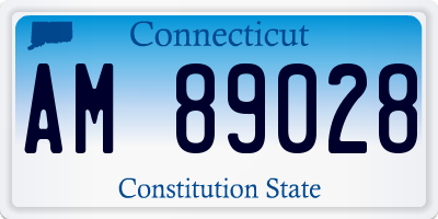 CT license plate AM89028