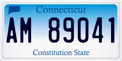 CT license plate AM89041