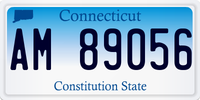 CT license plate AM89056