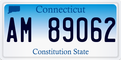 CT license plate AM89062