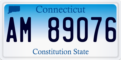 CT license plate AM89076