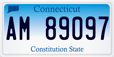 CT license plate AM89097