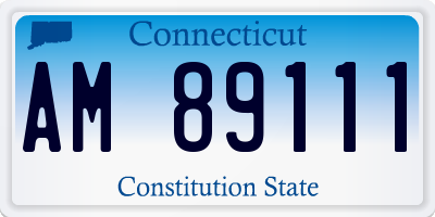 CT license plate AM89111