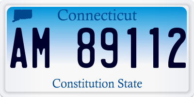 CT license plate AM89112