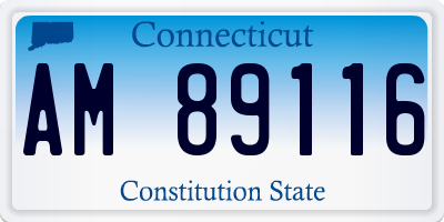 CT license plate AM89116