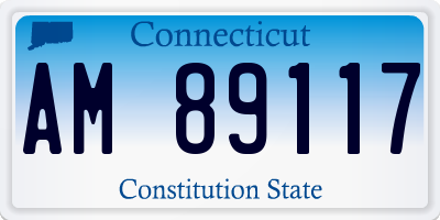 CT license plate AM89117