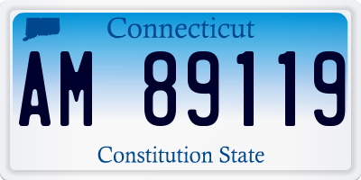 CT license plate AM89119
