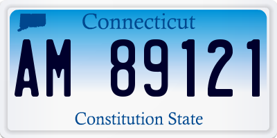 CT license plate AM89121
