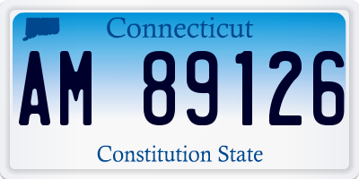 CT license plate AM89126