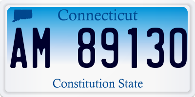 CT license plate AM89130