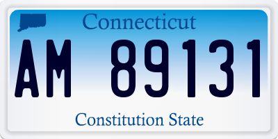 CT license plate AM89131