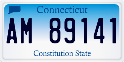 CT license plate AM89141