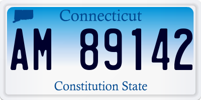 CT license plate AM89142