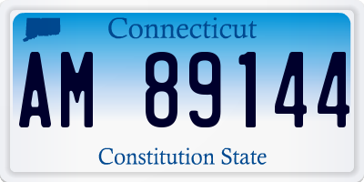 CT license plate AM89144