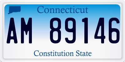 CT license plate AM89146