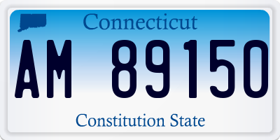 CT license plate AM89150
