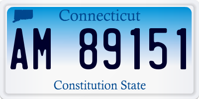 CT license plate AM89151
