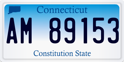 CT license plate AM89153
