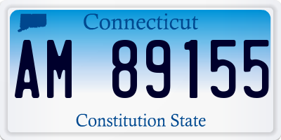CT license plate AM89155