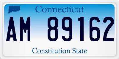 CT license plate AM89162
