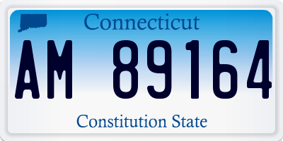 CT license plate AM89164