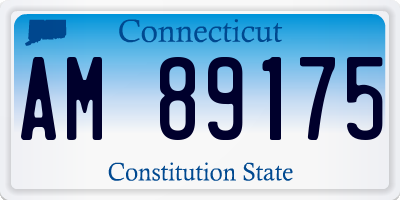 CT license plate AM89175