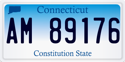 CT license plate AM89176