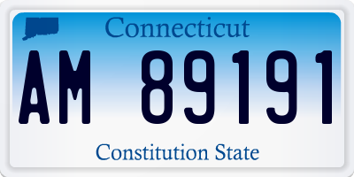 CT license plate AM89191
