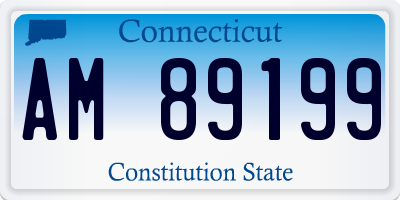 CT license plate AM89199