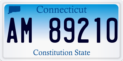 CT license plate AM89210
