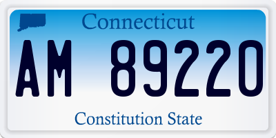 CT license plate AM89220