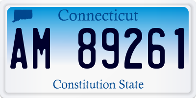 CT license plate AM89261